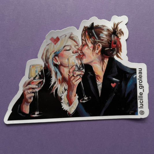 sapphic IV sticker